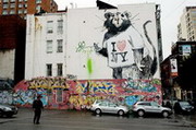 граффити banksy в нью-йорке